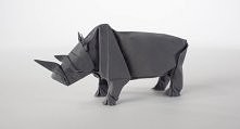 Rhino Origami design and folding by Sipho Mabona