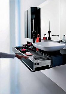 szuflada pod umywalką