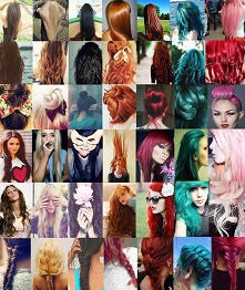 kolorowe włosy ! :)