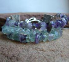 Nefryt, fluoryt i ametyst. e-galeriabizuterii.pl