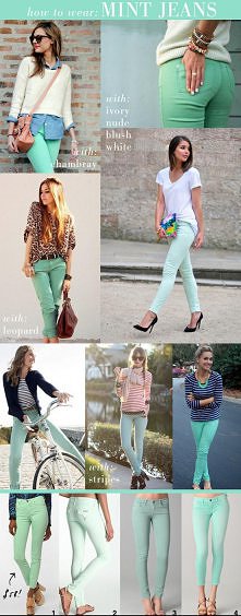 mint trousers