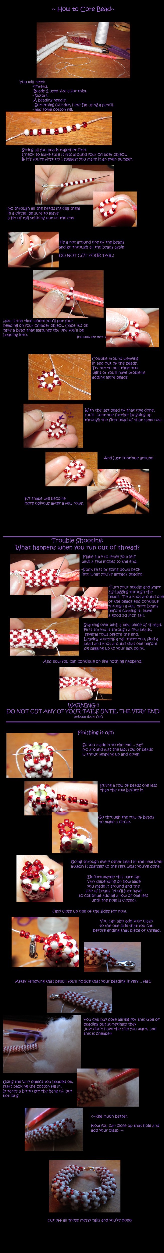 Core beading tutorial by ~feora1616