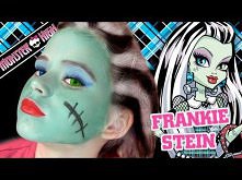 Frankie Stein Monster High Doll Costume Makeup Tutorial for Halloween