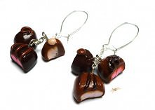 czekoladkowe kolczyki