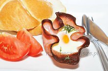 Jajko sadzone w szynce