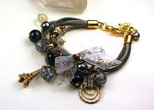 Pozłacane szarości z charms 3