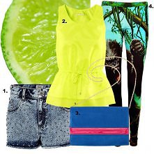 szorty River Island 250 pln, 2. bluzka H&M 129,90