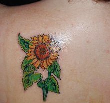 sunflower tattoo