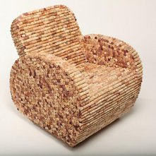Fotel z korków
