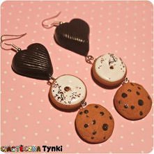 Kolczyki potrójne donuty