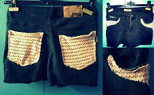 ciekawie przerobione spodenki ;p