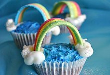 Babeczki z tęczą