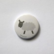 Znaczek button - owca