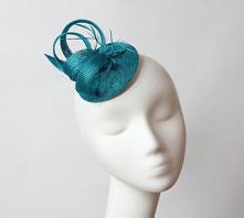 Fascynator turkusowy