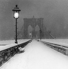 Brooklyn Bridge in winter
