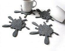 filcowe plamy! szare 4szt.