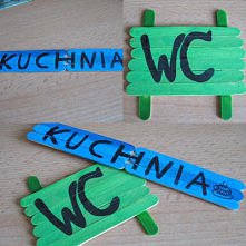 Tabliczki z patyczków