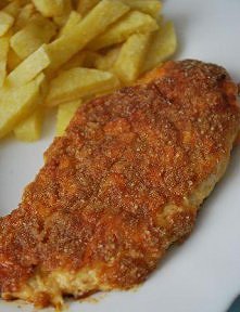 Filet zapiekany pod serowo-musztardową kołderką