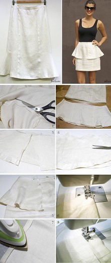 spódniczka z falbaną