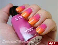 pomarańczowe ombre