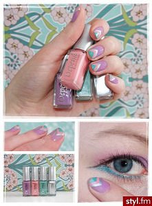 pastelowe trójkąty