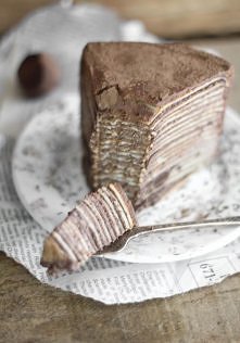 chocolate amaretto crepe cake