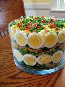Seven Layer Vegetable Salad