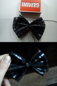 Kokardka ze starej bluzki