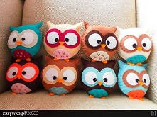 sowy poduszki
