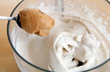 Ice cream without the guilt... nothing but frozen bananas, spoonful of peanut butter and spoonful of cocoa.