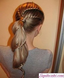 warkoczyk kucyk w jednym