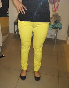 żółte rurki h&m więcej na