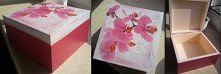 orchidee/storczyki - pudełko wykonane jako prezent