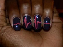 Elektrokardiograf na paznok...