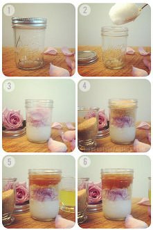 domowy scrub z różą