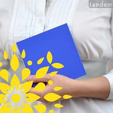 notes ultramaryna (mix kol) + płatki żółte