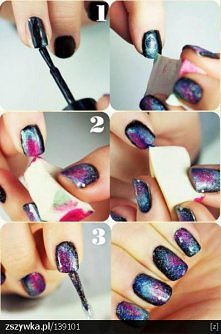 Paznokcie galaxy - jak zrobić :)