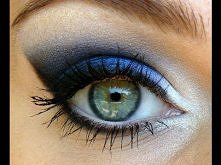 Wieczorowy makijaż granatowo-czarny