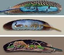 Malowane na piórach