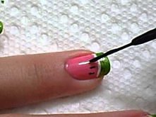 Watermelon nails