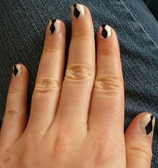 Paznokcie krawaciki ;P