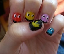 paznokcie Pacman :D