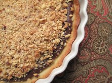 Tarta nutellą , czekoladą i orzechami włoskimi ^^