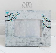 ramka 10x15 - ptaszek na gałązce
