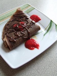 Czekoladowe naleśniki z mus...