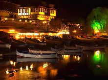 Nesebar nocą, Bulgaria