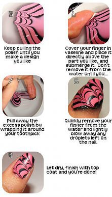 paznokcie metoda wodna cz.2