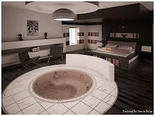 sypialnia z jacuzzi