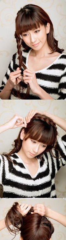 upięcie z warkoczem