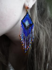 Kolczyki wiszące handmade